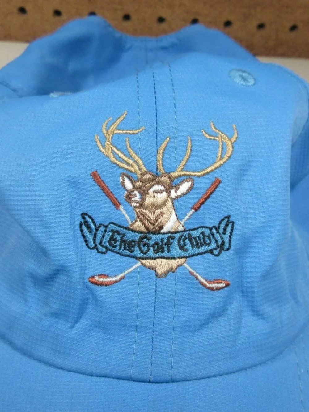 Imperial mens solid blue The Golf Club buck deer hunting strapback golf hat OS